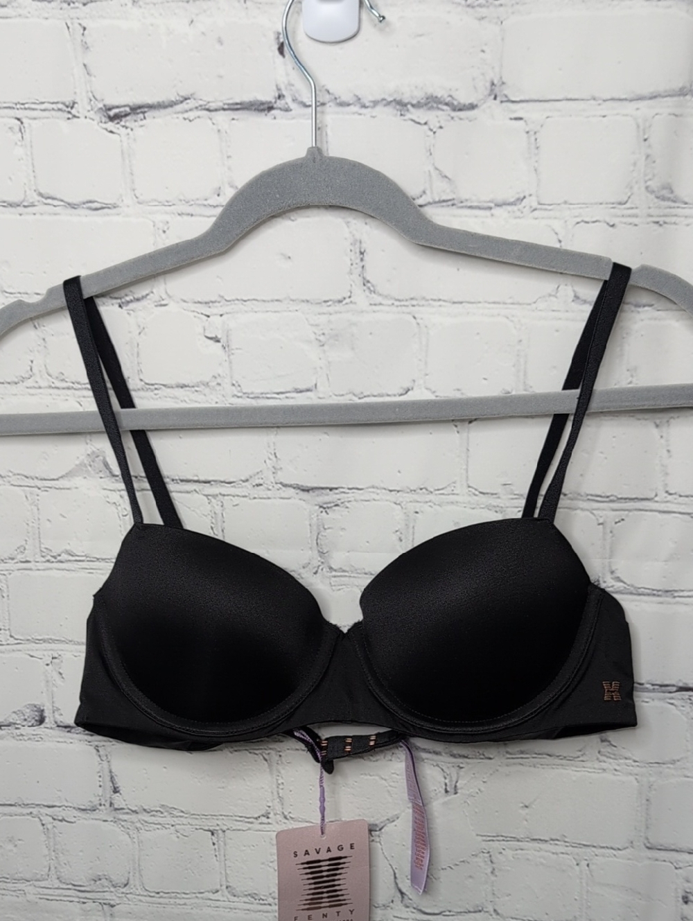 NWT Savage X Fenty Balconet Bra In Black